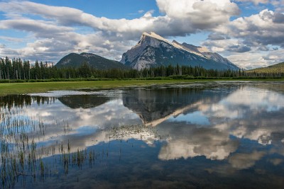IF8X8526  Mount Rundle and Vermillion Lake  &#169;  All Rights Reserved