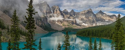 IF8X8596-8602  Moraine Lake from the Rockpile  &#169;  All Rights Reserved