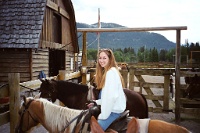 ba 013  Michelle ready to go on the trail ride  &#169; 2017 All Rights Reserved