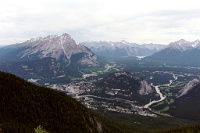 ba 042  Banff from the summit of Sulphur Mountain  &#169; 2017 All Rights Reserved