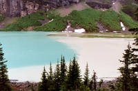 ba 107  Glacial runoff entering Lake Louise  &#169; 2017 All Rights Reserved