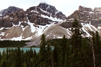 ba 132  Mountains surrounding Bow Lake  &#169; 2017 All Rights Reserved