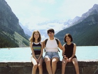 235  Michelle, Carol, and Jessica at Lake Louise, Banff National Park  &#169; 2017 All Rights Reserved