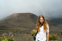 HW095  Michelle in the Haleakala crater  &#169; 2017 All Rights Reserved
