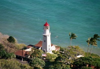 Hw036  A lighthouse below Diamond Head  &#169; 2017 All Rights Reserved