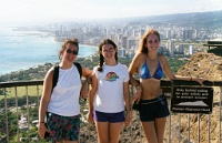 Hw037  Carol, Jessica, and Michelle on Diamond Head  &#169; 2017 All Rights Reserved