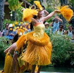 Hw051  The finale of the canoe pagent at the Polynesian Cultural Center  &#169; 2017 All Rights Reserved