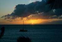 Hw063  Sunset from our condo in Maui  &#169; 2017 All Rights Reserved