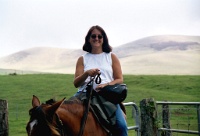 Hw345  Carol on horseback near Waimea  &#169; 2017 All Rights Reserved