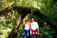 sv2k0102  Michelle and Jessica standing under a canopy in the rain forest  &#169; 2017 All Rights Reserved