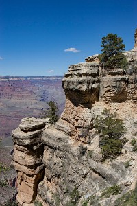 IF8X8320  The canyon wall as seen from the Bright Angel Trail  &#169;  All Rights Reserved