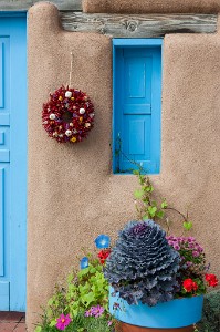 IF8X7619  Doorway in Ranchos de Taos Plaza  &#169;  All Rights Reserved