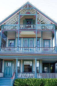 IF8X0207  Victorian Architecture in Ocean Grove  &#169;  All Rights Reserved