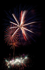 IF8X2399  Independence Day Kaboom Fireworks in Red Bank  &#169;  All Rights Reserved