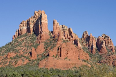 IF8X2009  Red Rock Cliffs near Tlaquepaque Arts and Crafts Village  &#169;  All Rights Reserved