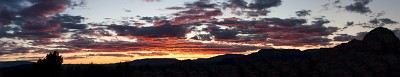 IF8X7983-7987  Sedona Sunset Panorama  &#169;  All Rights Reserved