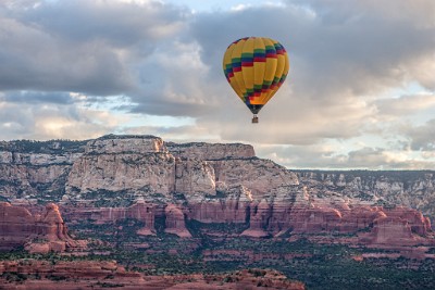 IF8X8058  Red Rocks Ballooning  &#169;  All Rights Reserved