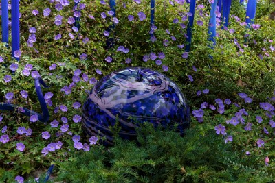 ZY9A1403  CHIHULY Glass Orb with Seattle Space Needle Reflection  &#169;  All Rights Reserved