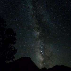 ZY9A5019  Checkerboard Mesa and the Milky Way  &#169;  All Rights Reserved